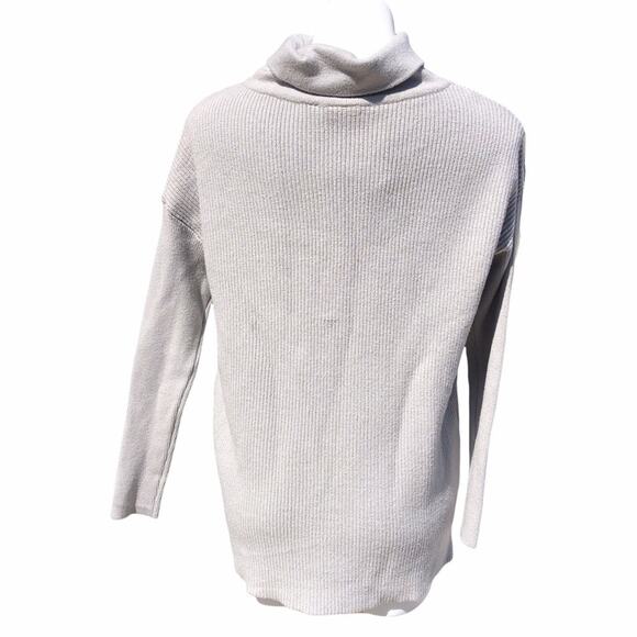 NWT Devotion by Cyrus cowl neck grey rib knit relaxed fit sweater size xxs - Picture 3 of 9